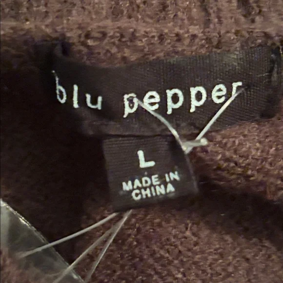 NWT Blu Pepper Brown Cardigan with Embroidered Wildlife - L - Picture 12 of 12